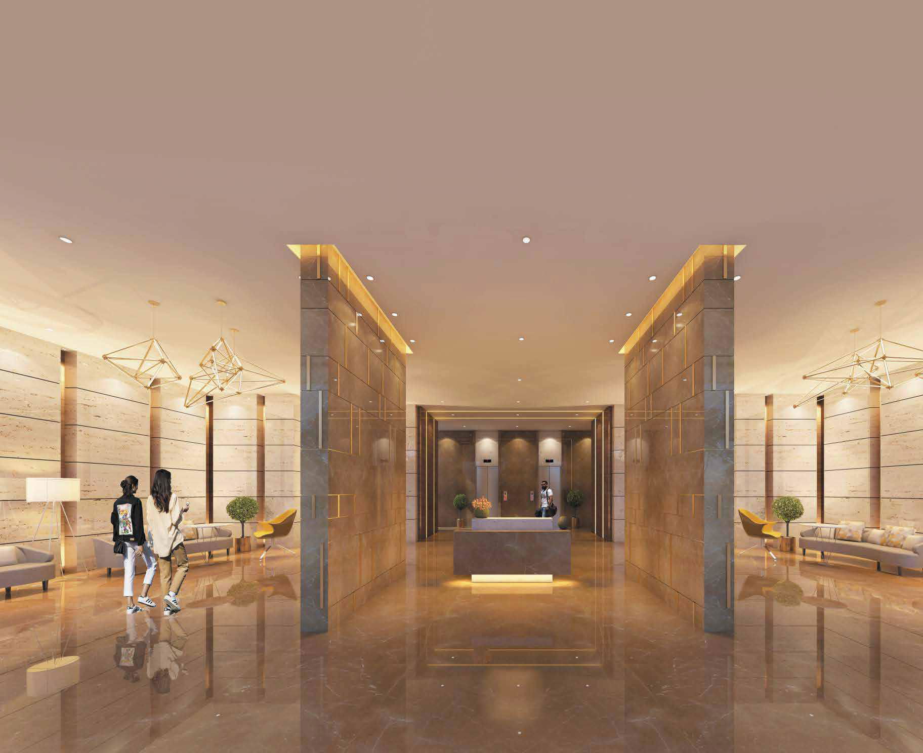 Parth Lakefront Entrance Lobby