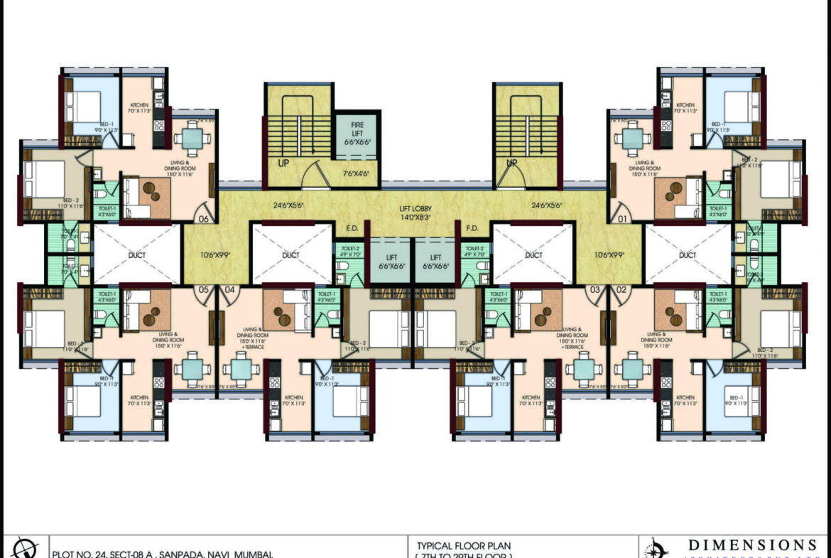 Malhar 24 East Floor Plan